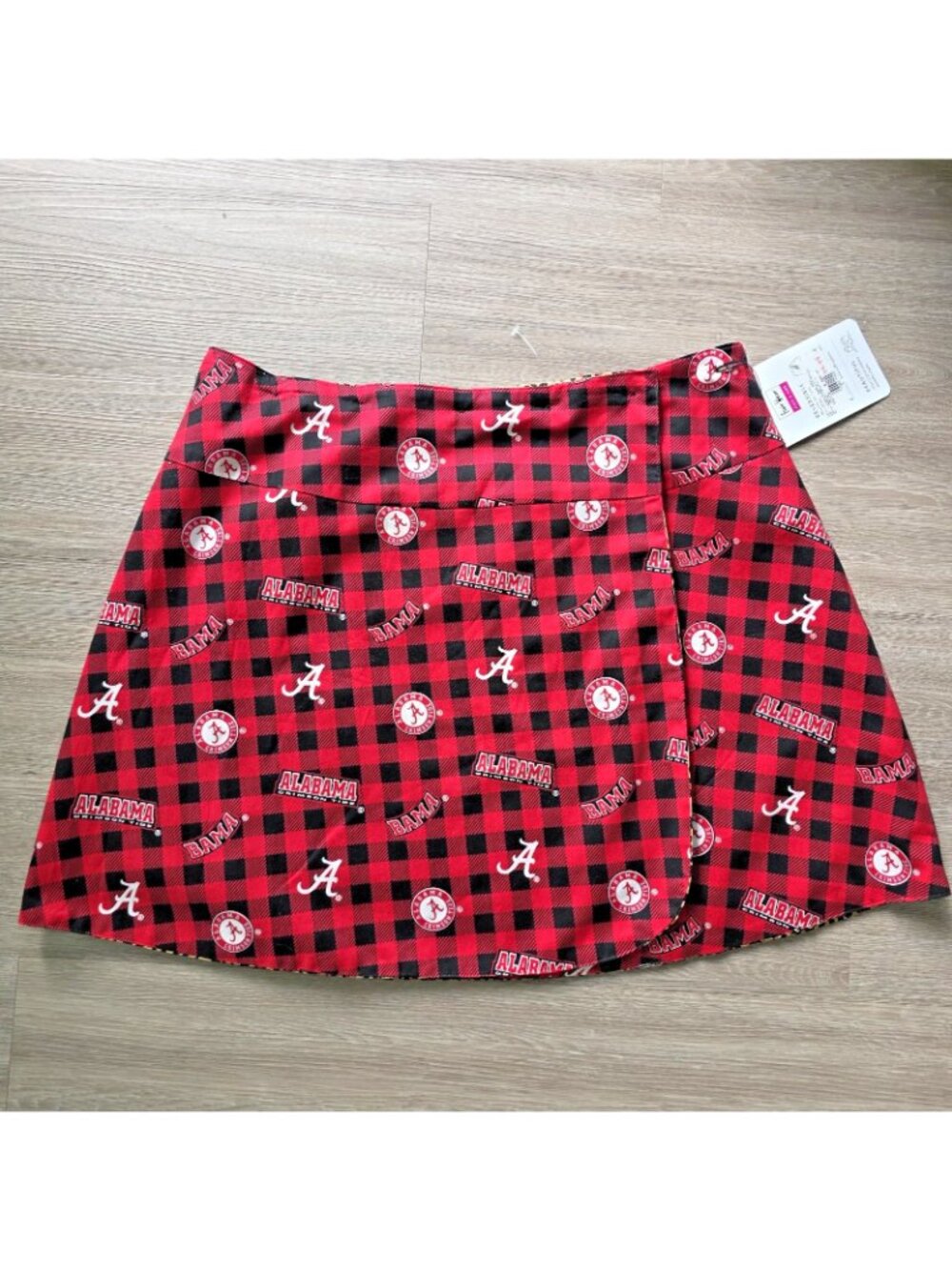 Alabama Crimson Tide Skirt Womens XL NCAA Plaid Game Day Fan Apparel - Picture 12 of 12